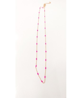 ZİNCİR KOLYE NEON PEMBE